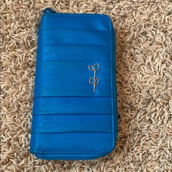Jessica Simpson Handbags - Jessica Simpson large blue wallet